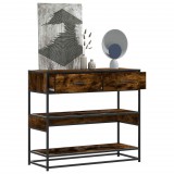 vidaXL Füstös tölgy színű szerelt fa tálalóasztal 90x35x80 cm
