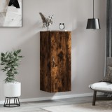 vidaXL Füstös tölgyszínű szerelt fa fali szekrény 34,5 x 34 x 90 cm