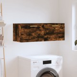 vidaXL Füstös tölgyszínű szerelt fa faliszekrény 100 x 36,5 x 35 cm