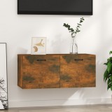 vidaXL Füstös tölgyszínű szerelt fa faliszekrény 80 x 36,5 x 35 cm