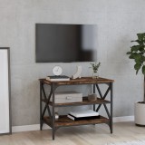vidaXL Füstös tölgyszínű szerelt fa TV-szekrény 60 x 40 x 50 cm
