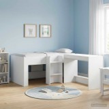 vidaXL Gyerekek Magas Ágykeret 2 pcs Fehér 163 x 101,1 x 68,5 cm