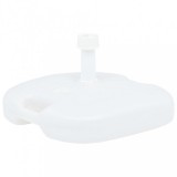 vidaXL Homokkal vagy vízzel tölthető fehér műanyag napernyőtalp 16 L