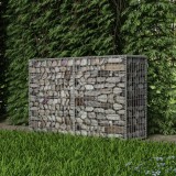 vidaXL Horganyzott acél gabion kosár 150 x 50 x 100 cm