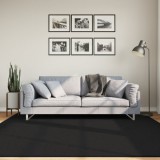 vidaXL HUARTE fekete rövid szálú puha és mosható szőnyeg 200 x 200 cm