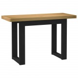 vidaXL Íróasztal NOAIN U alakú lábak 120x50x75 cm tömör fa fenyőfa