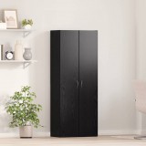 vidaXL Irodai szekrény Fekete tölgy 60 x 32 x 152,5 cm Szerelt Fa