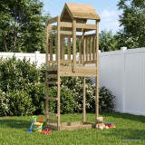 vidaXL Játék Torny Barna 52,5 x 85 x 238 cm Szilárd Impregnált Fa
