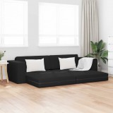 vidaXL Kanapéágy Fekete 245 x 78 x 77 cm szövet