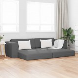 vidaXL Kanapéágy Sötétszürke 245 x 78 x 77 cm szövet