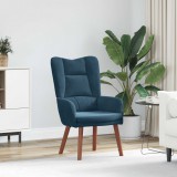 vidaXL Karosszék Kék 63 x 67 x 94 cm Bársony