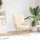 vidaXL Karosszék Krém 63 x 67 x 94 cm szövet