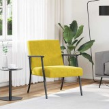 vidaXL Karosszék Sárga 59 x 75 x 78 cm Bársony