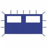 vidaXL Kék ablakos pavilonfal 4 x 2 m