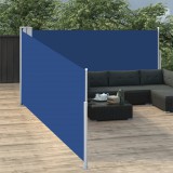 vidaXL Kék behúzható oldalsó napellenző 100 x 1000 cm