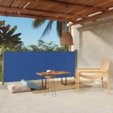 vidaXL Kék behúzható oldalsó terasznapellenző 117 x 300 cm
