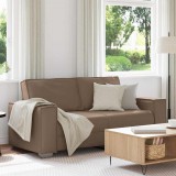 vidaXL Kétszemélyes kanapé Cappuccino 180 cm Műbőr