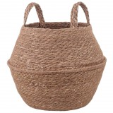 vidaXL Kézi növényedény Természetes Ø 32 x 32 cm 100% Tengeri fű