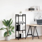 vidaXL Könyvespolc 40 x 30 x 119 cm Szerelt Fa Fekete tölgy