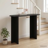 vidaXL Konzolasztal Fekete Tölgy 100 x 39,5 x 75 cm Szerelt Fa