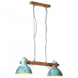 vidaXL kopott kék függőlámpa 25 W 85x28x109 cm E27