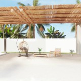 vidaXL Krémszínű behúzható oldalsó napellenző 160 x 1200 cm