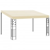 vidaXL Krémszínű falra szerelhető pavilon 4 x 3 x 2,5 m