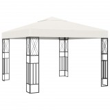 vidaXL Krémszínű pavilon 3 x 3 m