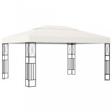 vidaXL Krémszínű pavilon 3 x 4 m