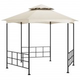 vidaXL krémszínű pavilon oldalfalakkal 3,1 x 2,7 m
