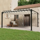 vidaXL Krémszínű szövet és alumínium pavilon lamellás tetővel 3 x 4 m