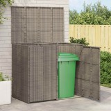 vidaXL Kuka Doboz 2 db Szürke 130 x 80 x 115 cm Polietilén