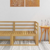 vidaXL Külső Sarokkanapé Fehér 83 x 83 x 73 cm