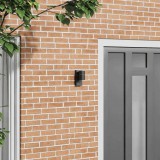 vidaXL Kültéri Fali Lámpa Fekete 6.5 x 10.5 x 16 cm Rozsdamentes acél