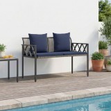 vidaXL Kültéri padok 2 -Seater 116 x 56 x 75 cm polirattan