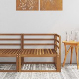 vidaXL Kültéri Sarokkanapé Természetes 83 x 83 x 73 cm