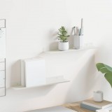vidaXL Lebegő polc Falra szerelhető 2 pcs Fehér 40 x 8,5 x 2,5 cm Acél