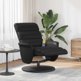 vidaXL Masszázs Fotel Fekete 71 x 98 x 106 cm Műbőr
