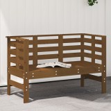 vidaXL Mézbarna tömör fenyőfa kerti pad 111,5 x 53 x 71 cm