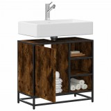 vidaXL Mosdószekrény füstölt tölgy 65x33x60 cm Gépesített fa