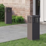 vidaXL Napelemmel működő LED ösvény világítás 2 pcs Fekete