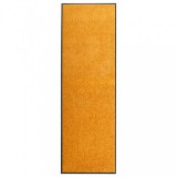 vidaXL Narancssárga kimosható lábtörlő 60 x 180 cm