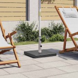 vidaXL Négyzet alakú fekete gránit napernyőtalp 28,5 kg