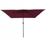 vidaXL Négyzetes Kerttél 295x245 cm Bordeaux Piros