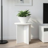 vidaXL Növényállvány 2 db Fehér Ø40 x 40 cm Szerelt Fa