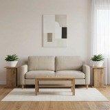 vidaXL Növényállvány 2 db Kézműves Tölgy 30,5 x 30 x 43 cm Szerelt Fa
