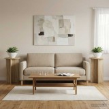 vidaXL Növényállvány 2 db Sonoma Tölgy Ø40 x 60 cm Szerelt Fa