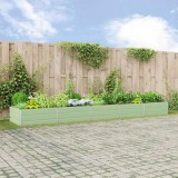 vidaXL Növénytartó Pasztell Zöld 480 x 100 x 45 cm Horganyzott Acél