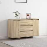 vidaXL Oldalszekrény Sonoma tölgy 120x41x75 cm Műszaki fa