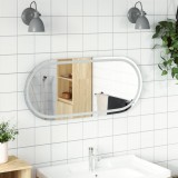 vidaXL Ovális LED-es fürdőszobai tükör 100 x 45 cm